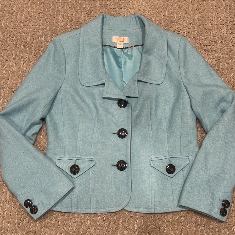 Talbots Wool Career Blazer Jacket - image 4